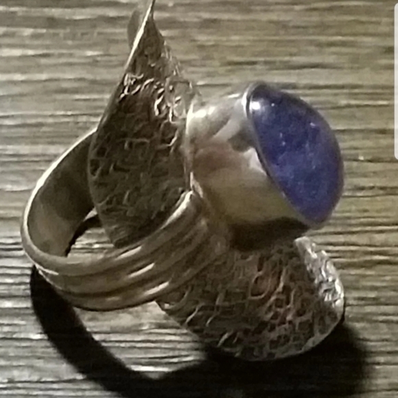 Vintage PTI 925 Silver Saddle Ring Sz. 7 - Picture 2 of 12